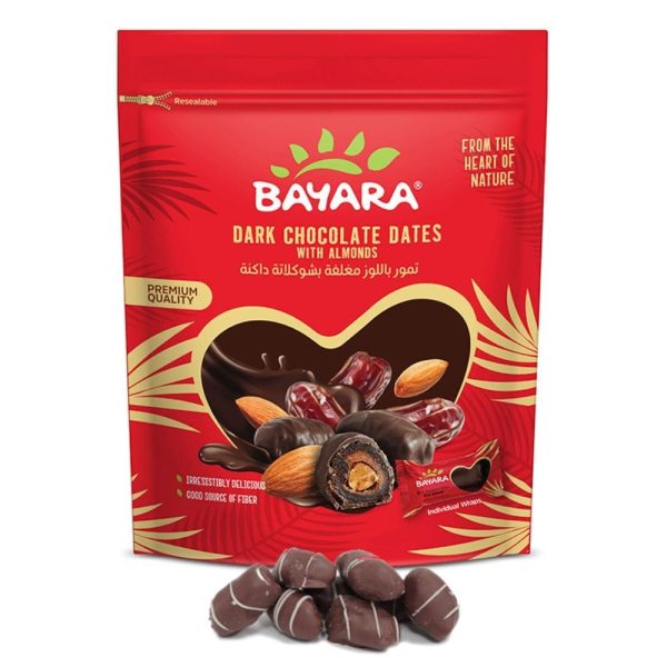 Bayara Dates With Almonds & Dark Chocolate 250g - UAE