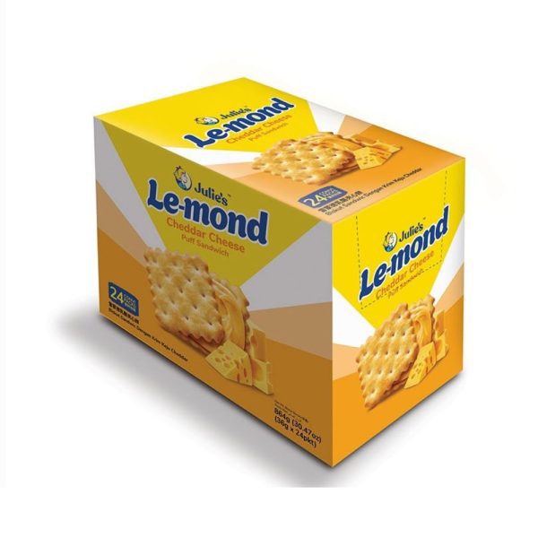 Julie's Le-mond Cheddar Cheese Puff Sandwich  36g x 24s -Box