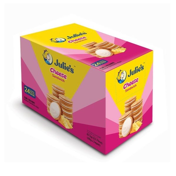 Julie's Cheese Sandwich Biscuit  28g x 24s -Box