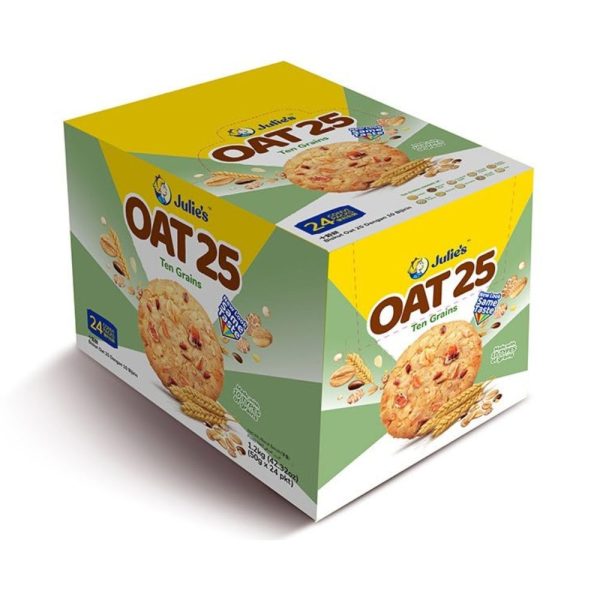 Julie's Ten Grains Oat 25 Biscuit -  24s -Box