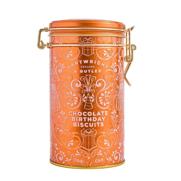 Cartwright & Butler Happy Birthday Brownie Biscuits Tin 200g
