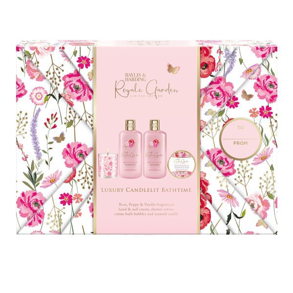 Royale Garden Gift Wrapped Candlelit Gift Set 940g