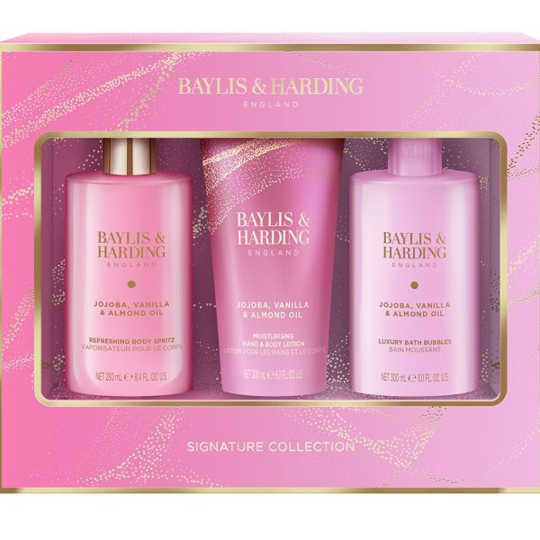 Jojoba, Vanilla & Almond Oil Luxury Bathing Essentials Gift Set 1060g