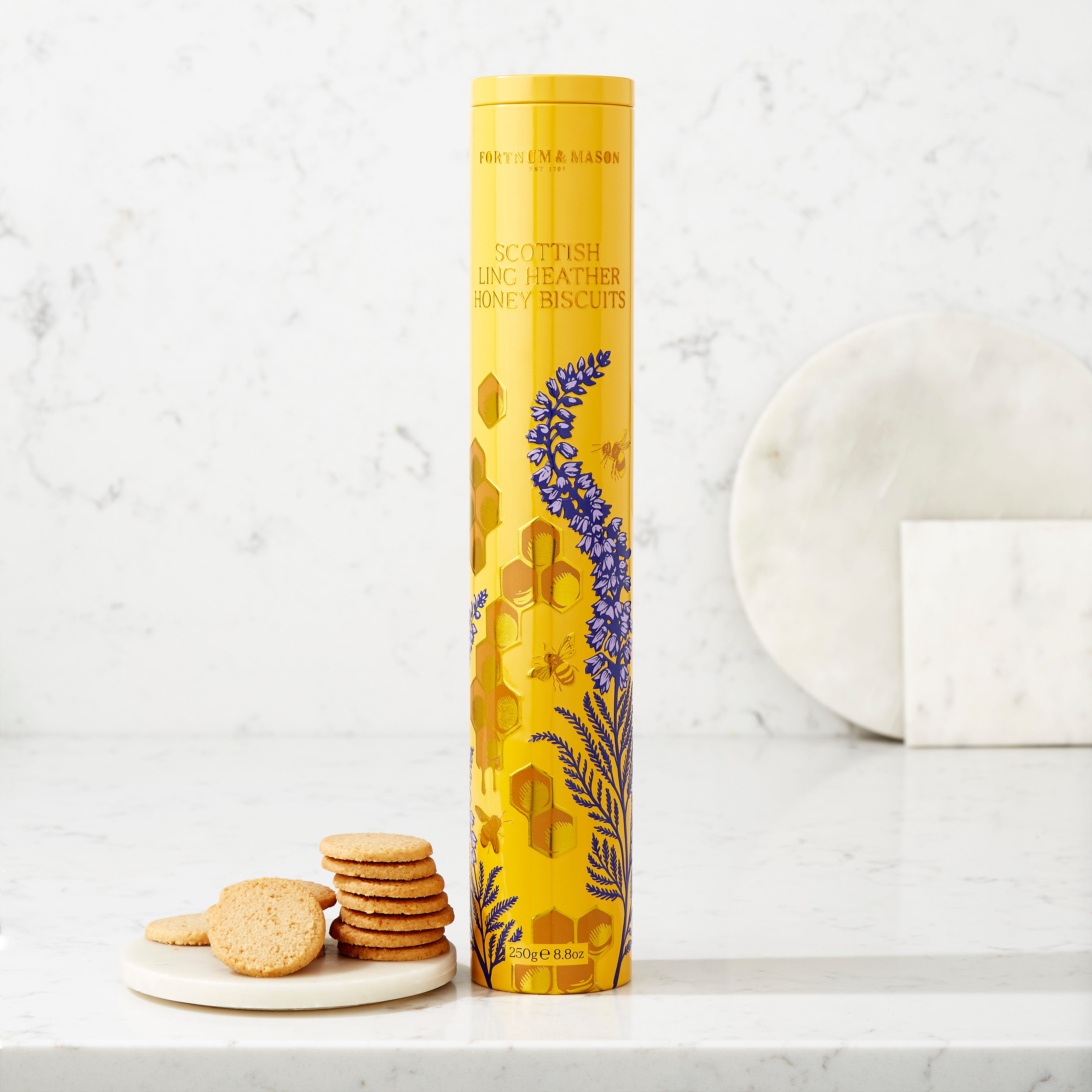 Fortnum & Mason Scottish Ling Heather Honey Biscuits, 250g