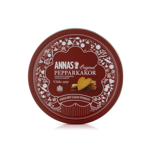 Anna's Pepparkakshus Ginger Thins Hearts Tin 425g