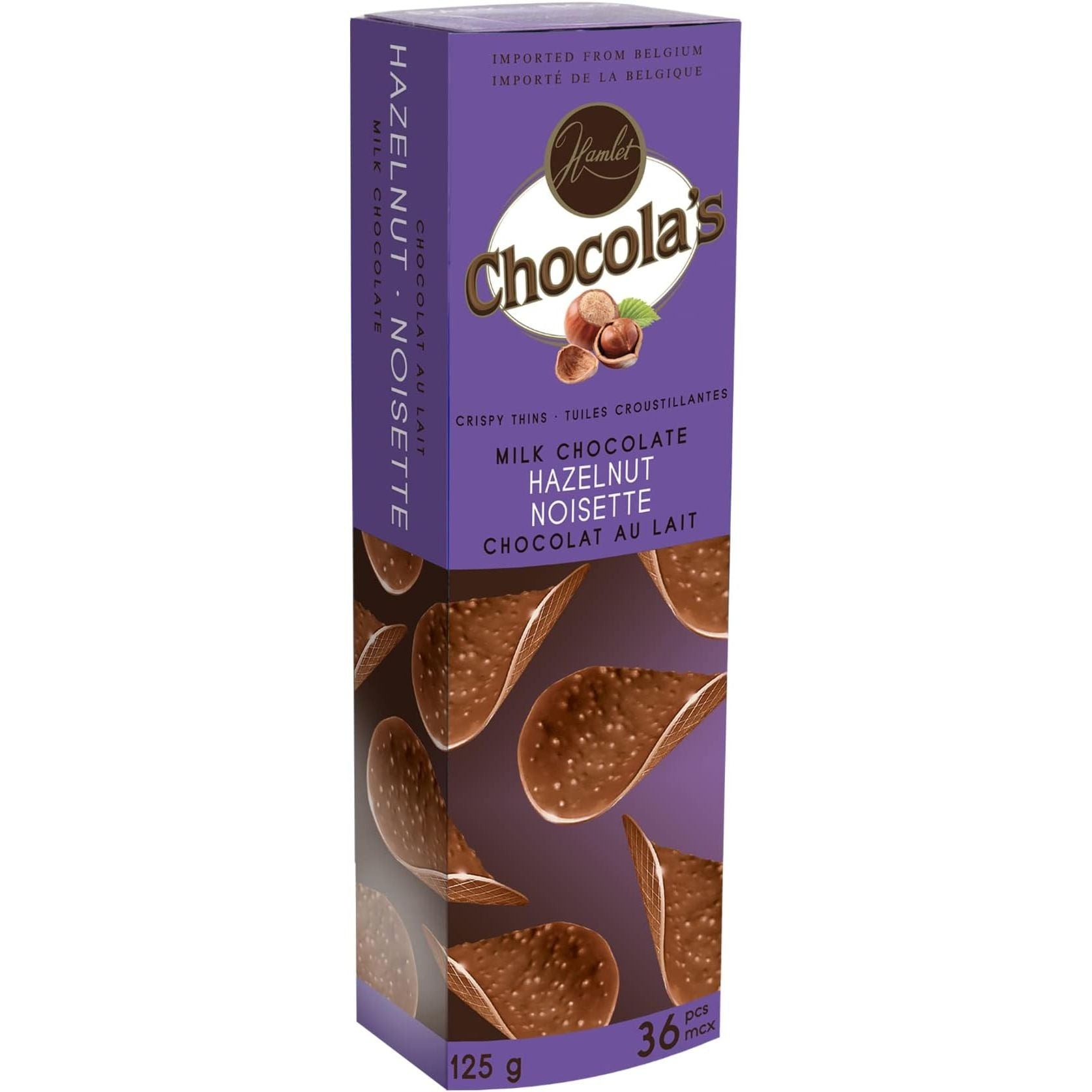 Hamlet Chocola's Hazelnut Fine Milk Chocolate Curls 125g