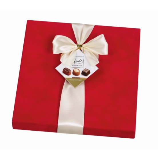 Hamlet Chocolates Velvet Red With Ribbon 250g