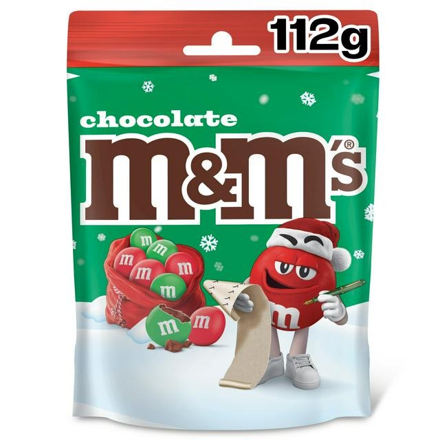 M&M's Chocolate Christmas Mix Pouch 112g
