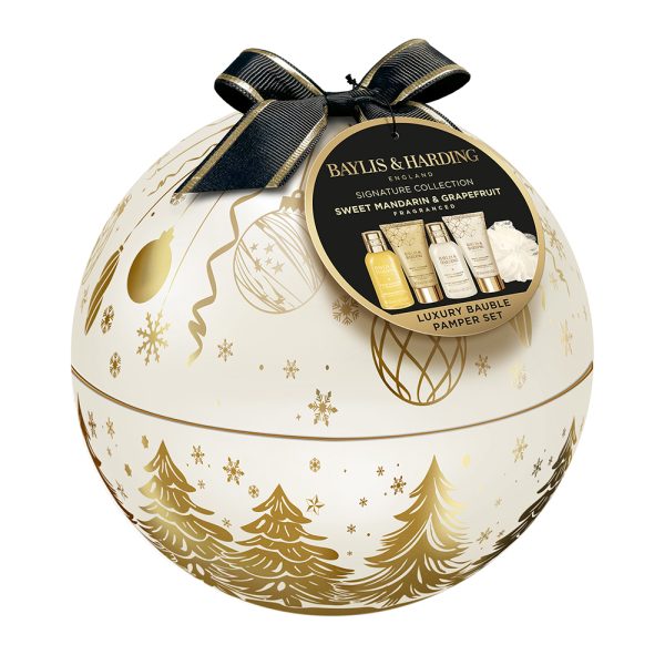 Sweet Mandarin & Grapefruit Luxury Bauble Tin Gift Set 450g