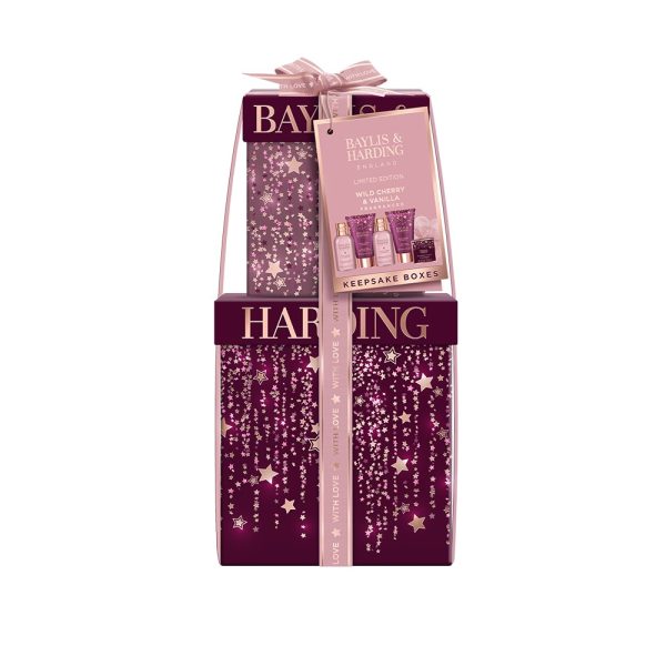 Wild Cherry & Vanilla Luxury Pamper Present Gift Set 520g