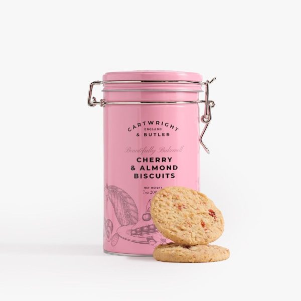 Cartwright & Butler Cherry & Almond Biscuits in Tin 200g