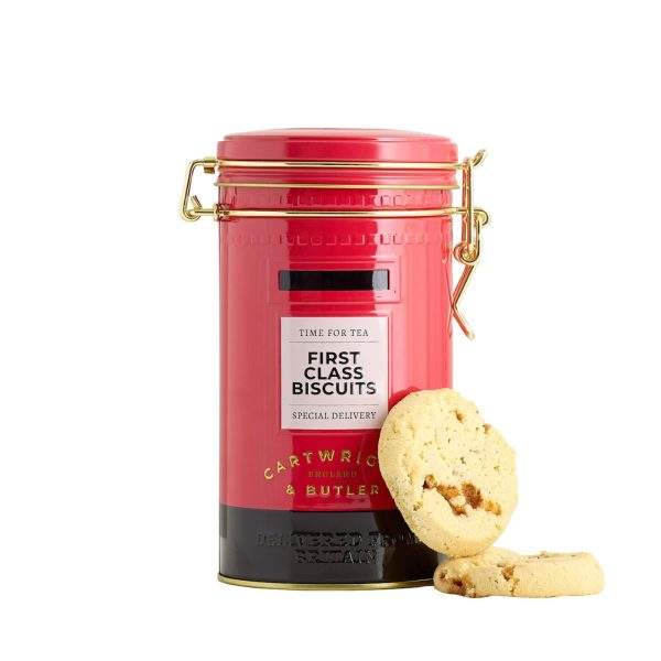 Cartwright & Butler Salted Caramel Biscuits in Postbox Tin 200g