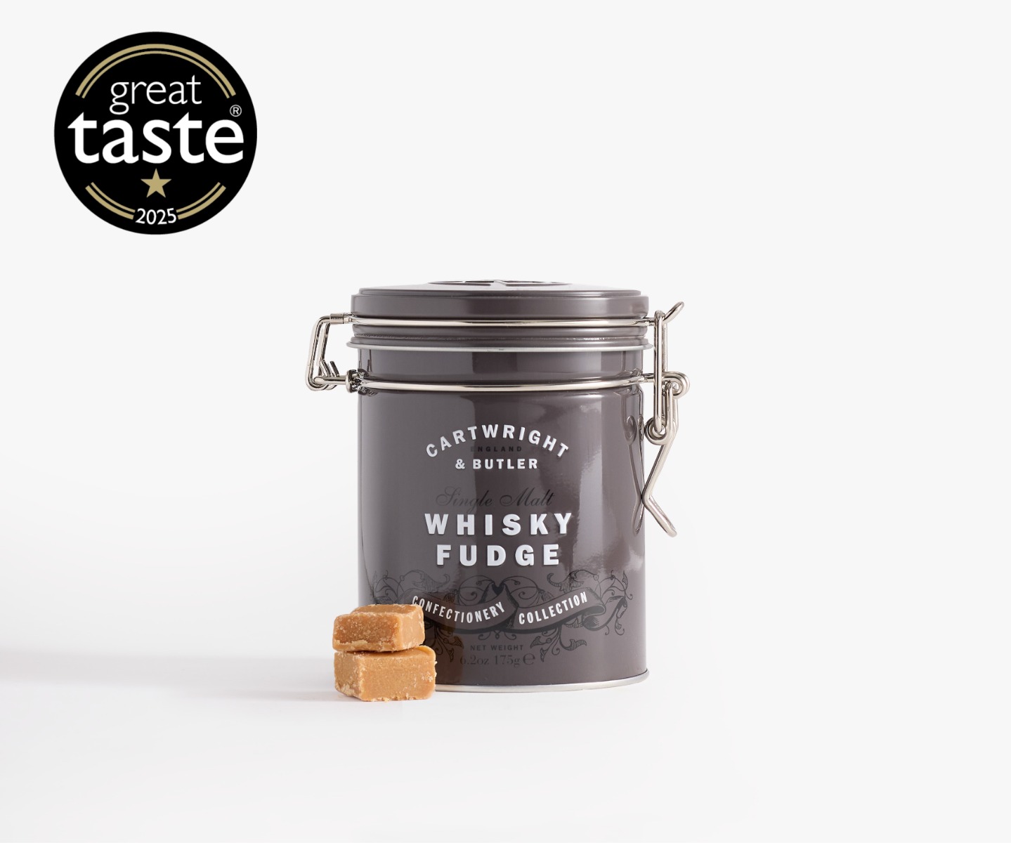 Cartwright & Butler Whisky Fudge in Tin 175g