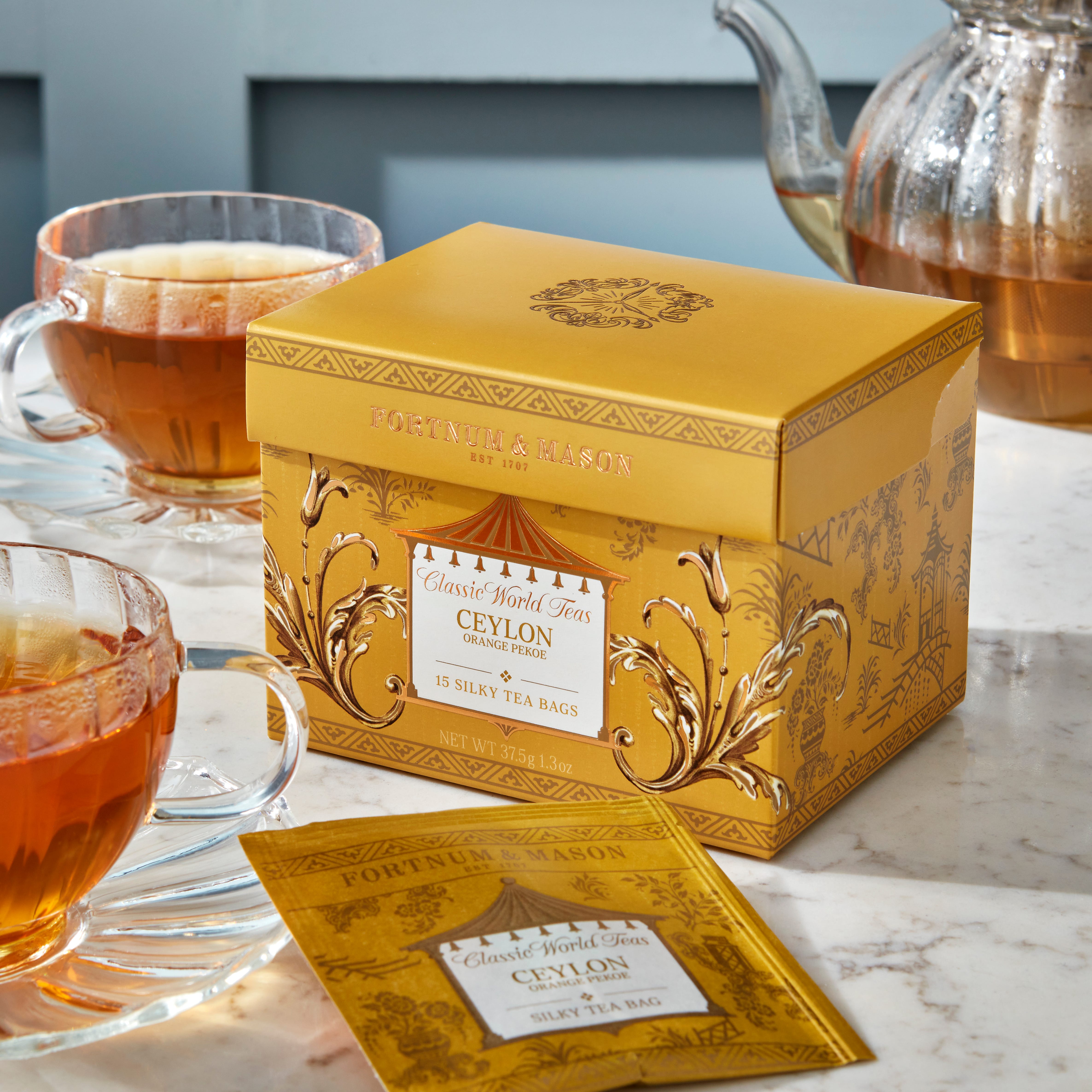 Fortnum & Mason Ceylon Orange Pekoe, 15 Silky Tea Bags, 37.5g