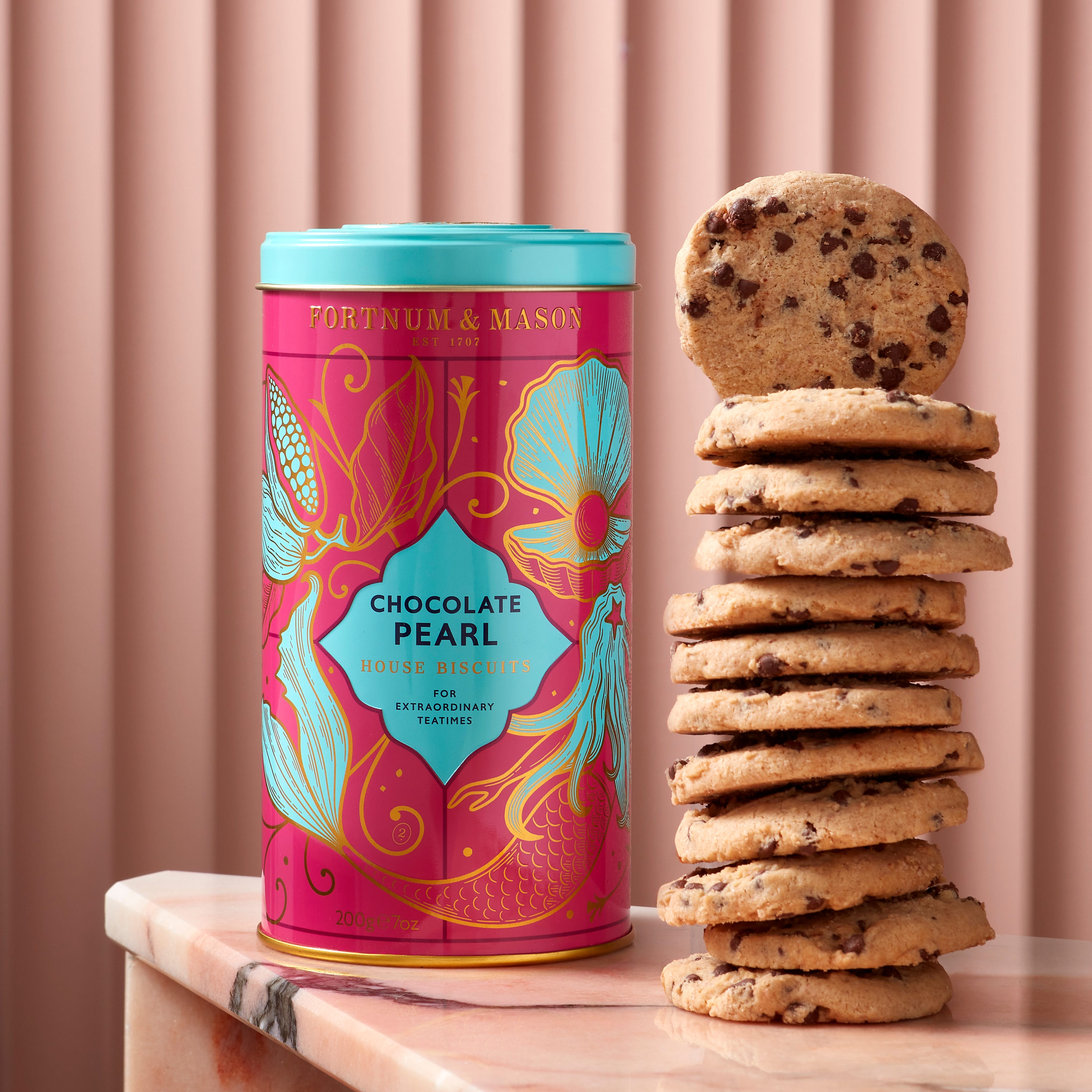 Fortnum & Mason House Chocolate Pearl Biscuits, 200g