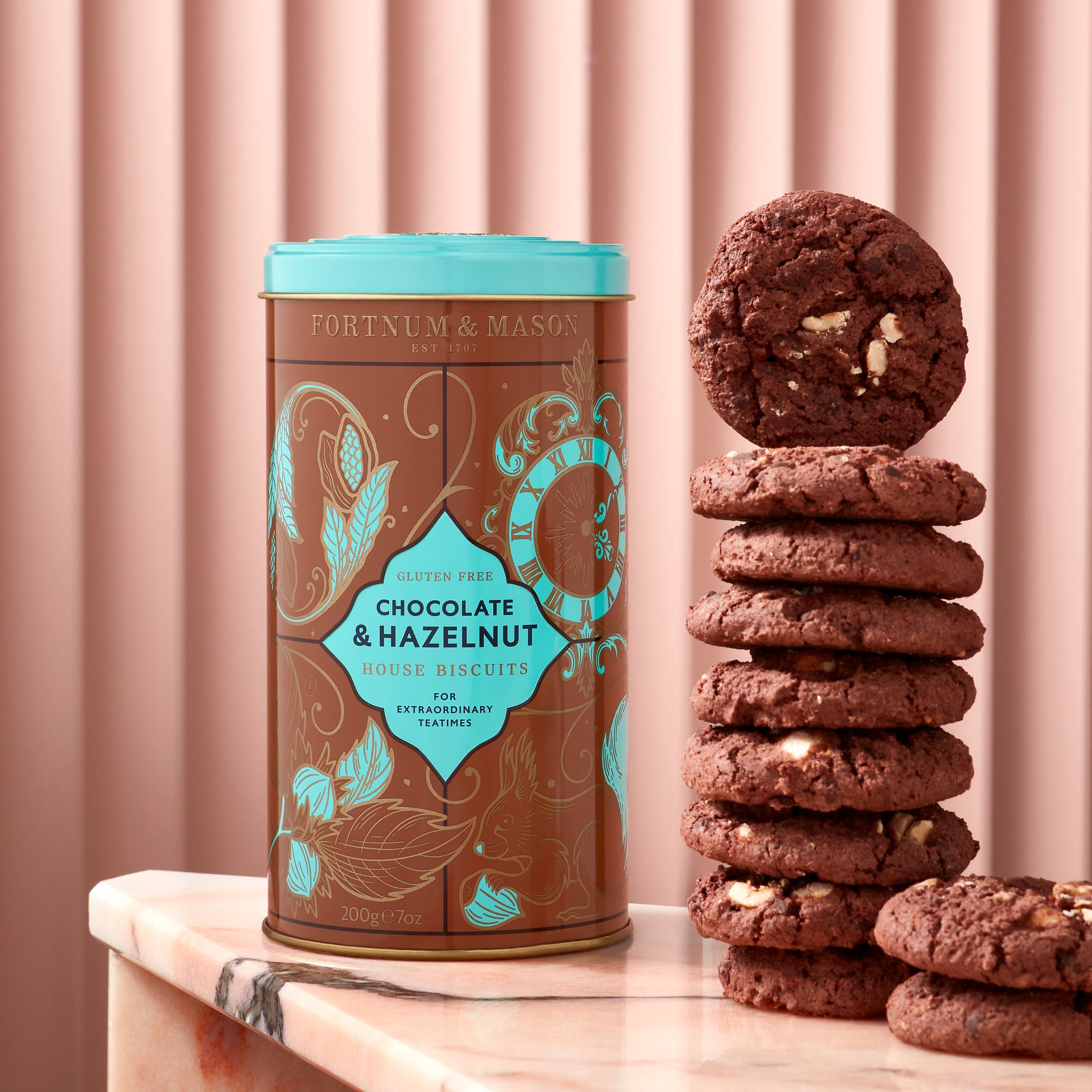 Fortnum & Mason House Gluten Free & Vegan Chocolate Hazelnut Biscuits, 200g