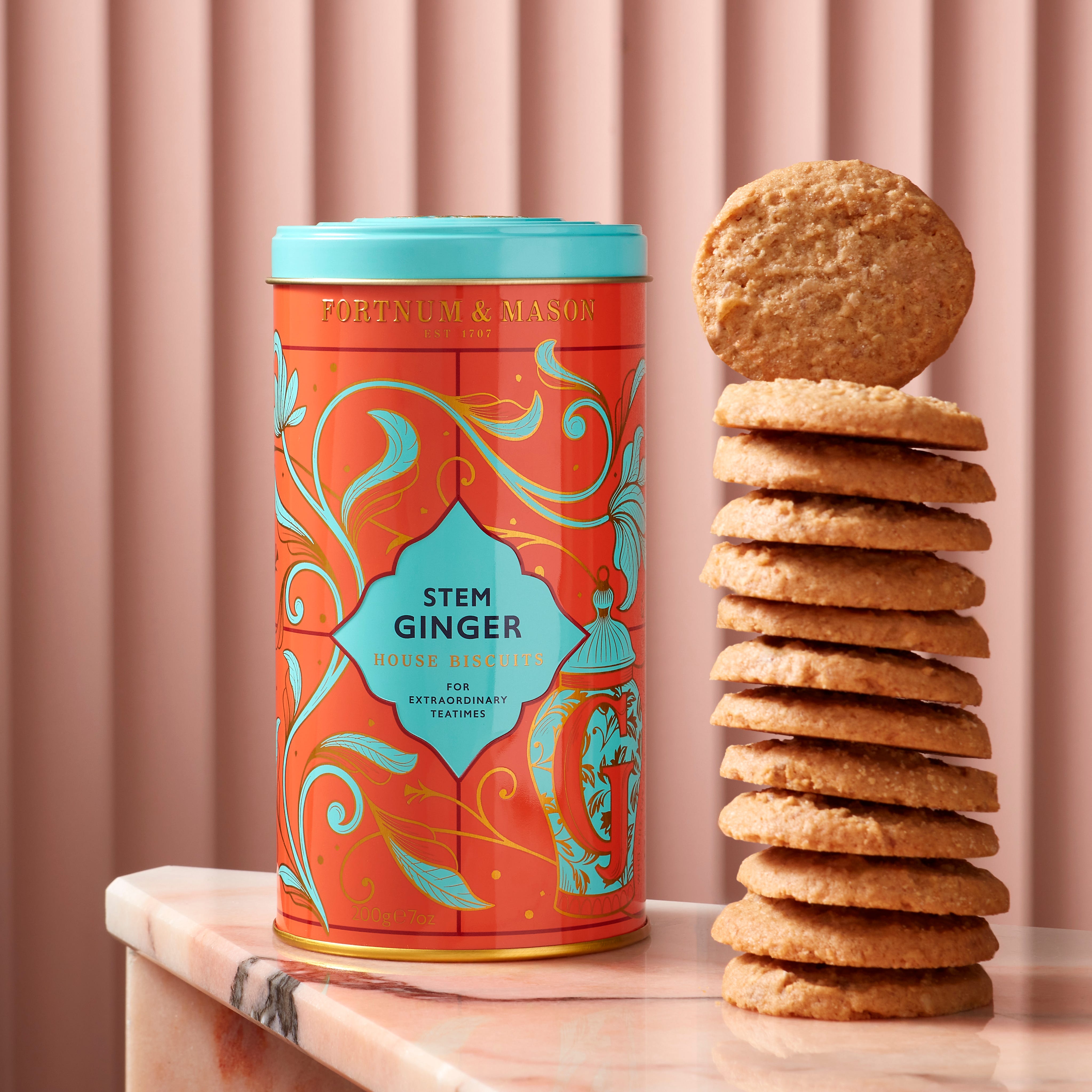Fortnum & Mason House Stem Ginger Biscuits, 200g