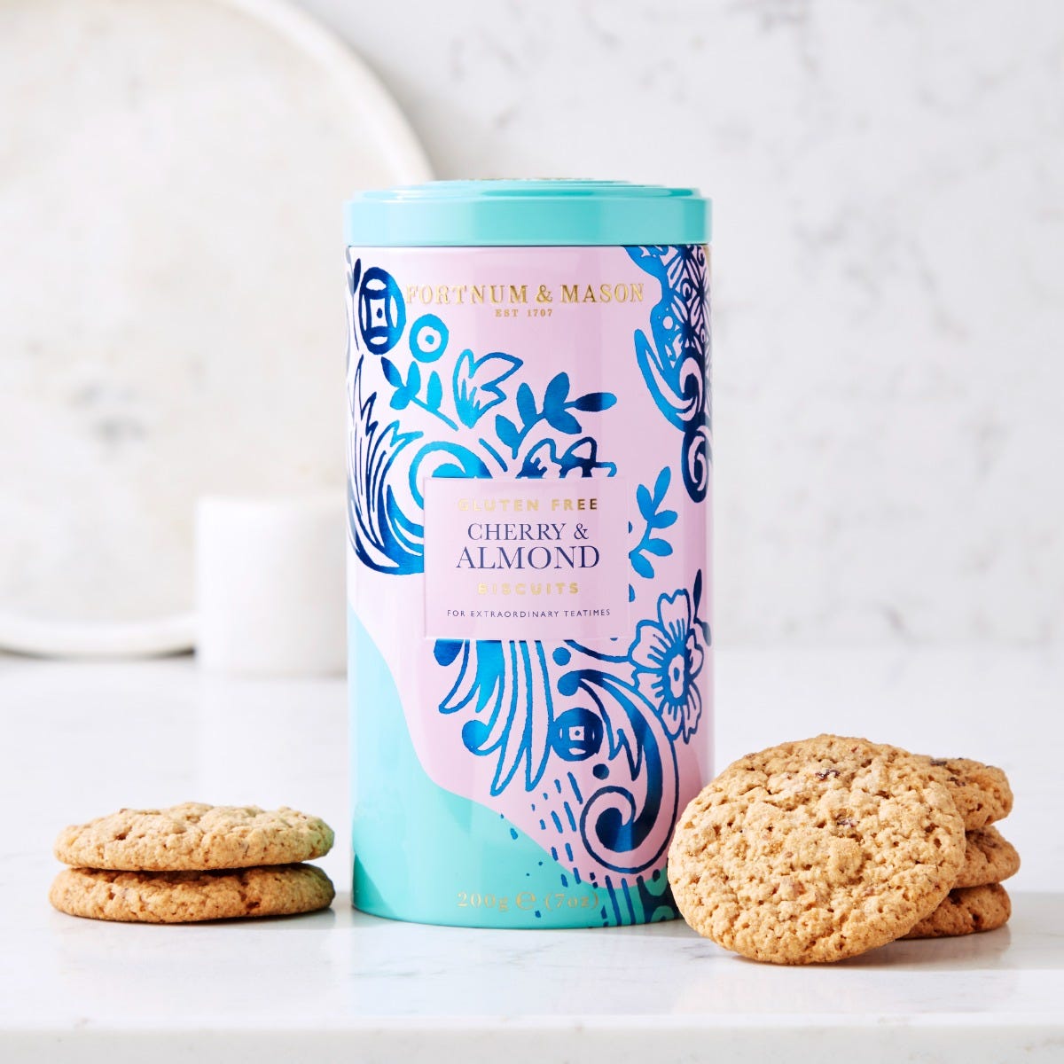 Fortnum & Mason Piccadilly Cherry & Almond Gluten-Free & Vegan Biscuits, 200g