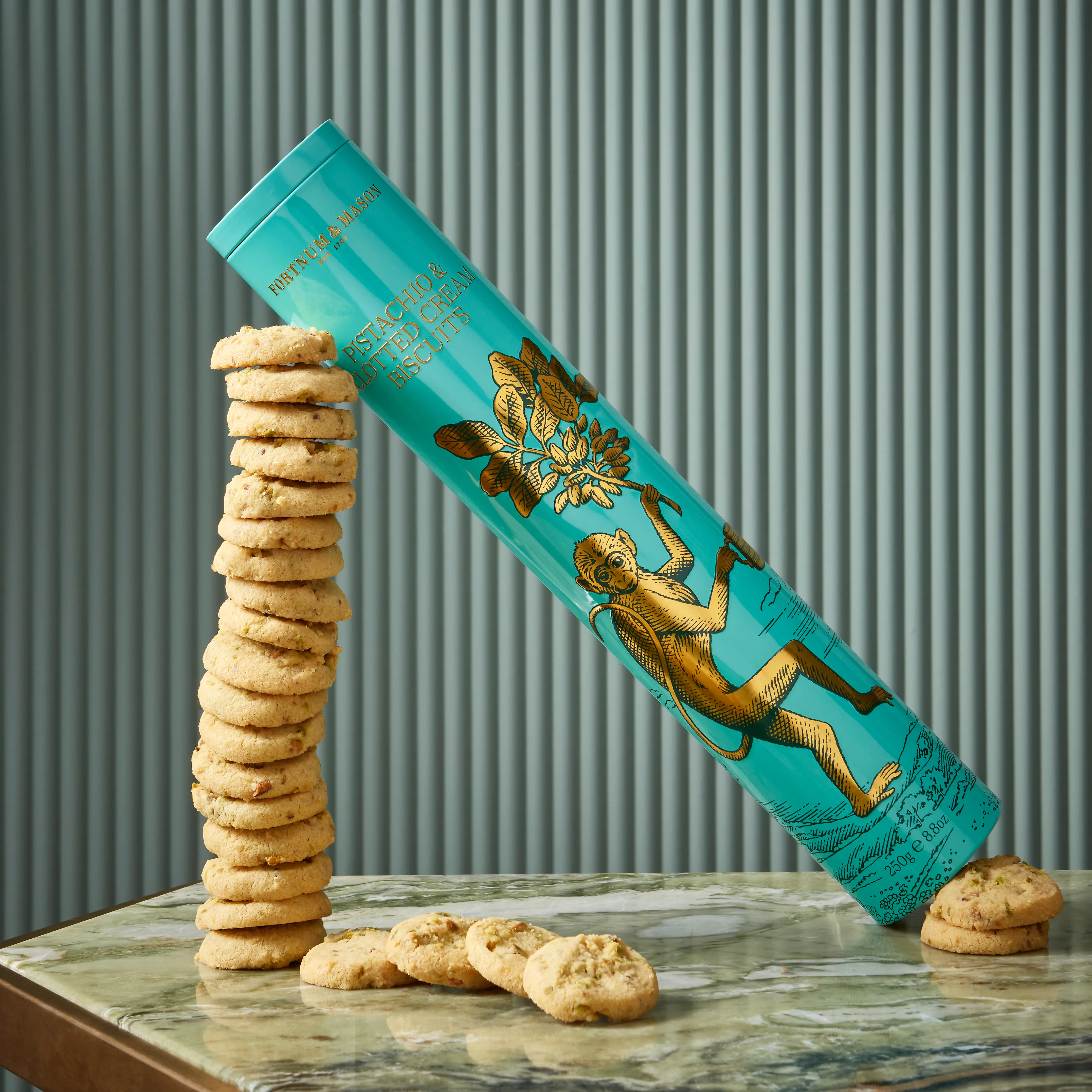 Fortnum & Mason Pistachio & Clotted Cream Biscuits, 250g