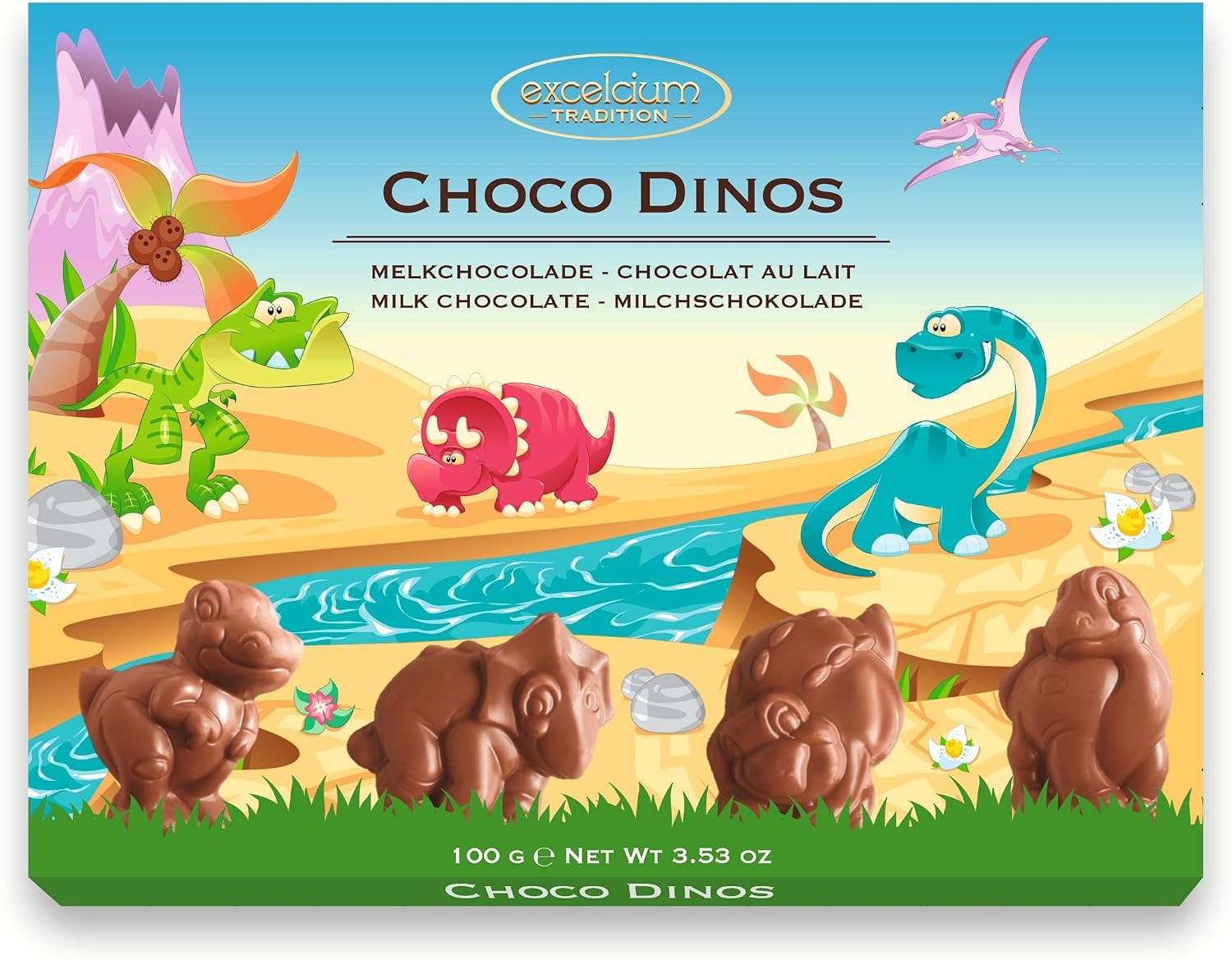 Hamlet Choco Dinos Milk Chocolate 100g