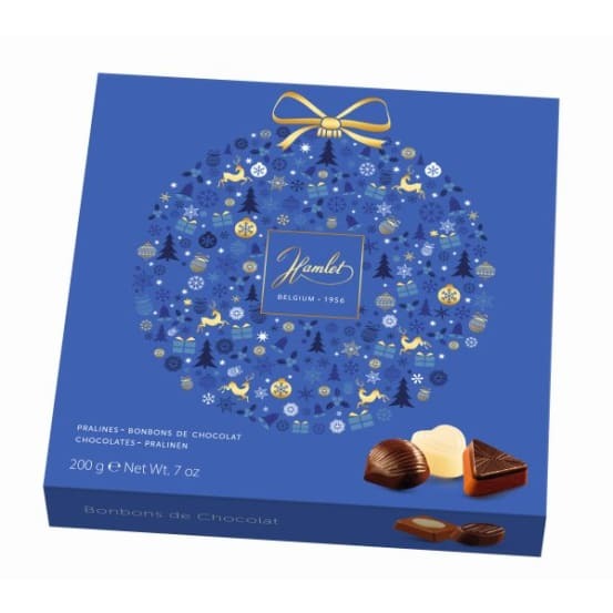 Hamlet Chocolates X-Mas Bauble Blue 200g