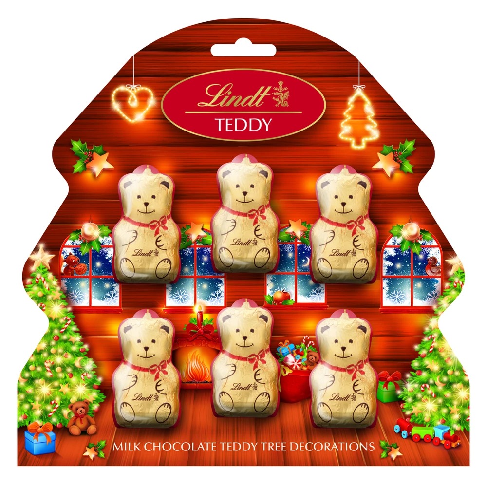 Lindt Bear Milk Chocolate Tree Decorations 60g