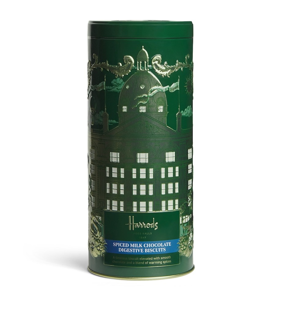Harrods Spiced Milk Chocolate Digestive Biscuits (200g) image 1